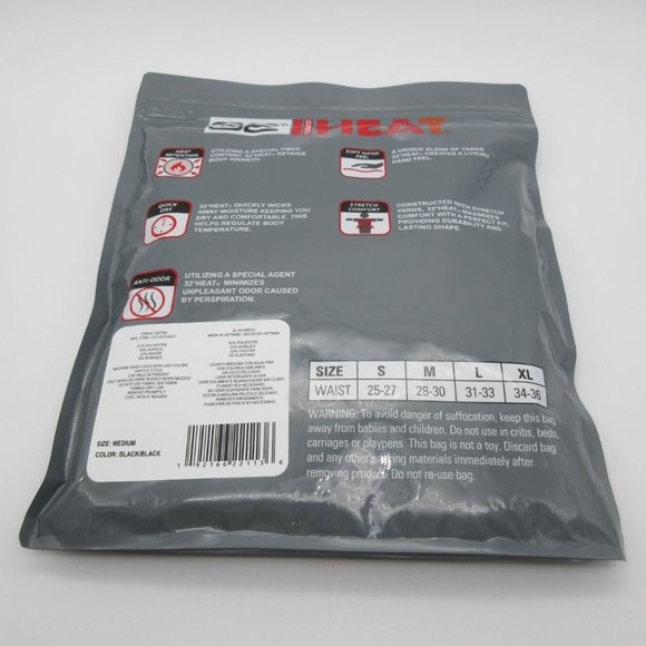 32 Degrees Heat black base layer pant 2-pack M READ - Picture 5 of 12